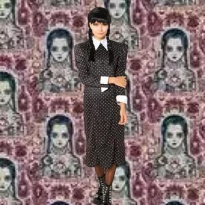 Wednesday Addams large child costume